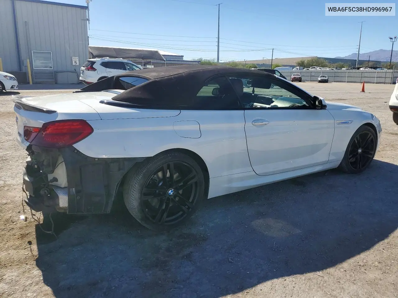 2017 BMW 650 I VIN: WBA6F5C38HD996967 Lot: 60080016