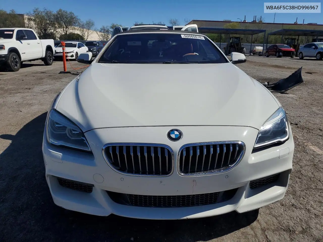 2017 BMW 650 I VIN: WBA6F5C38HD996967 Lot: 60080016