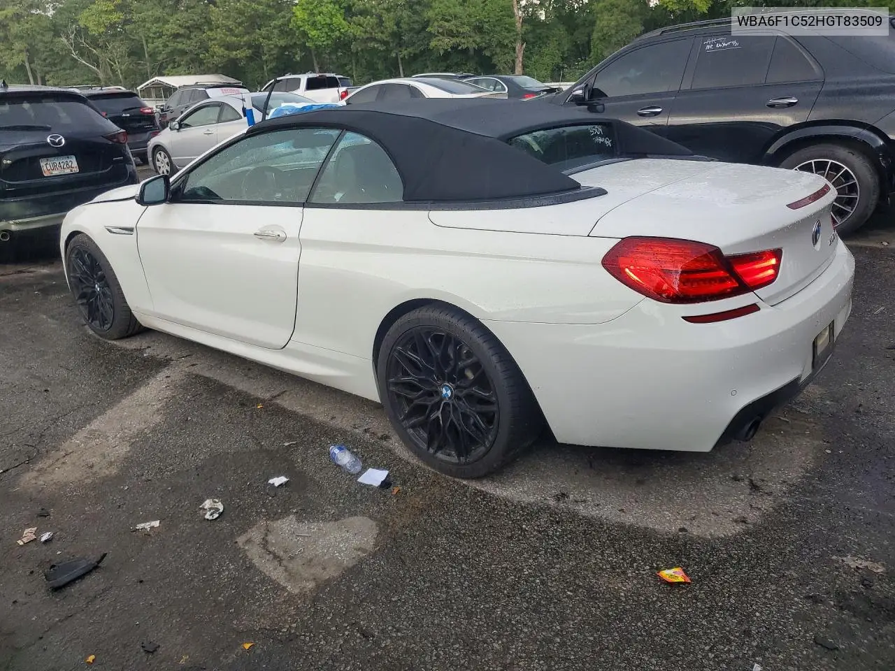 2017 BMW 640 I VIN: WBA6F1C52HGT83509 Lot: 61122496