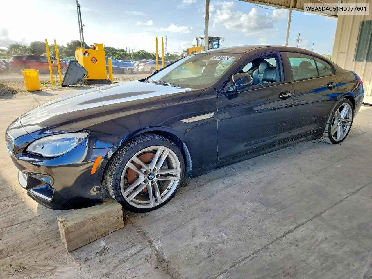 2017 BMW 650 I Gran Coupe VIN: WBA6D4C51HD977601 Lot: 61738316