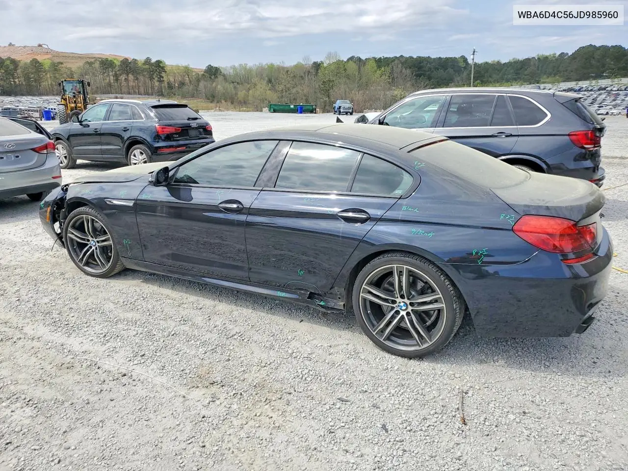 2018 BMW 650 I Gran Coupe VIN: WBA6D4C56JD985960 Lot: 46289476
