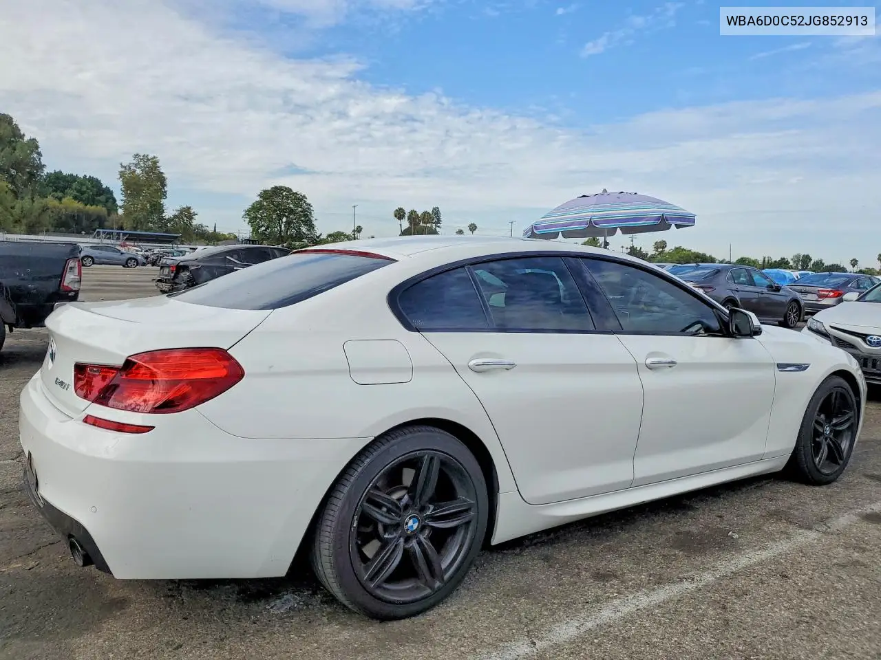 2018 BMW 640 I Gran Coupe VIN: WBA6D0C52JG852913 Lot: 60999316