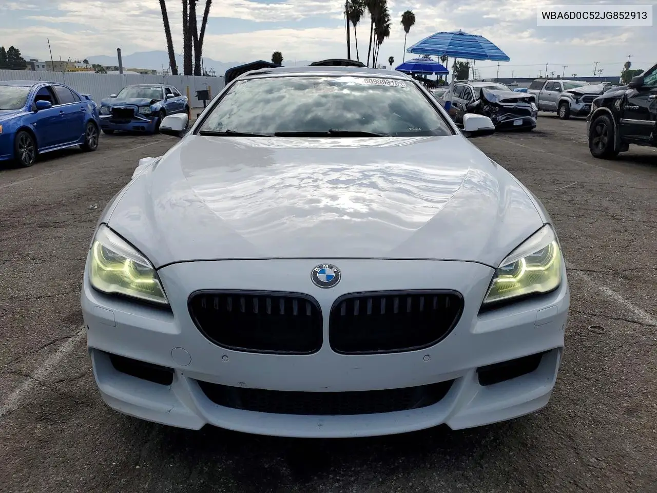 2018 BMW 640 I Gran Coupe VIN: WBA6D0C52JG852913 Lot: 60999316
