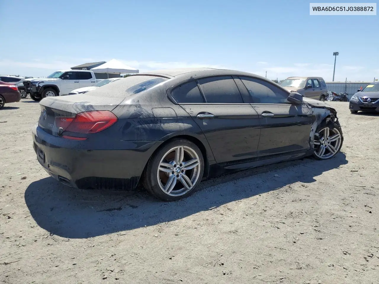 2018 BMW 650 Xi Gran Coupe VIN: WBA6D6C51JG388872 Lot: 66626245