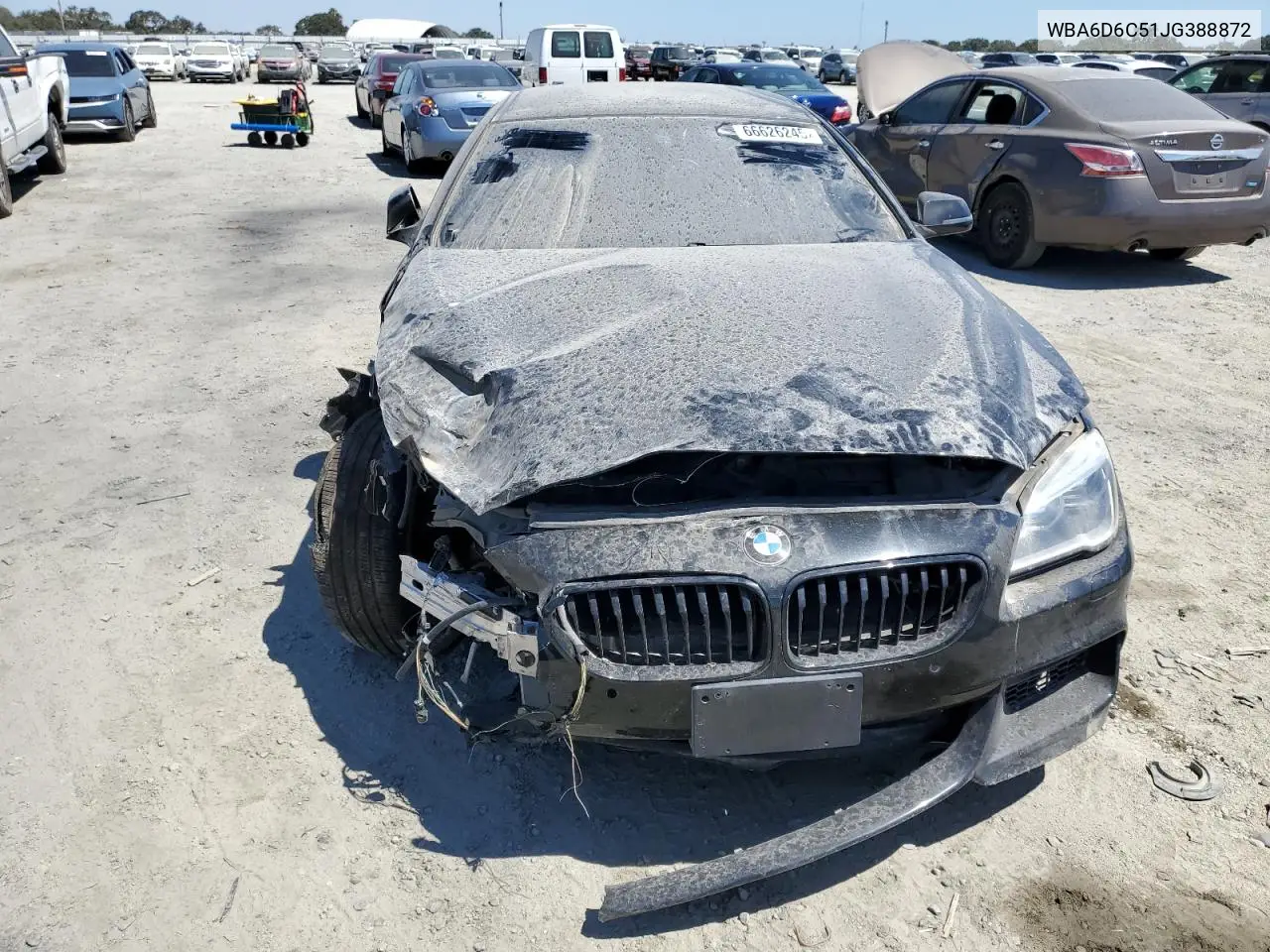 2018 BMW 650 Xi Gran Coupe VIN: WBA6D6C51JG388872 Lot: 66626245