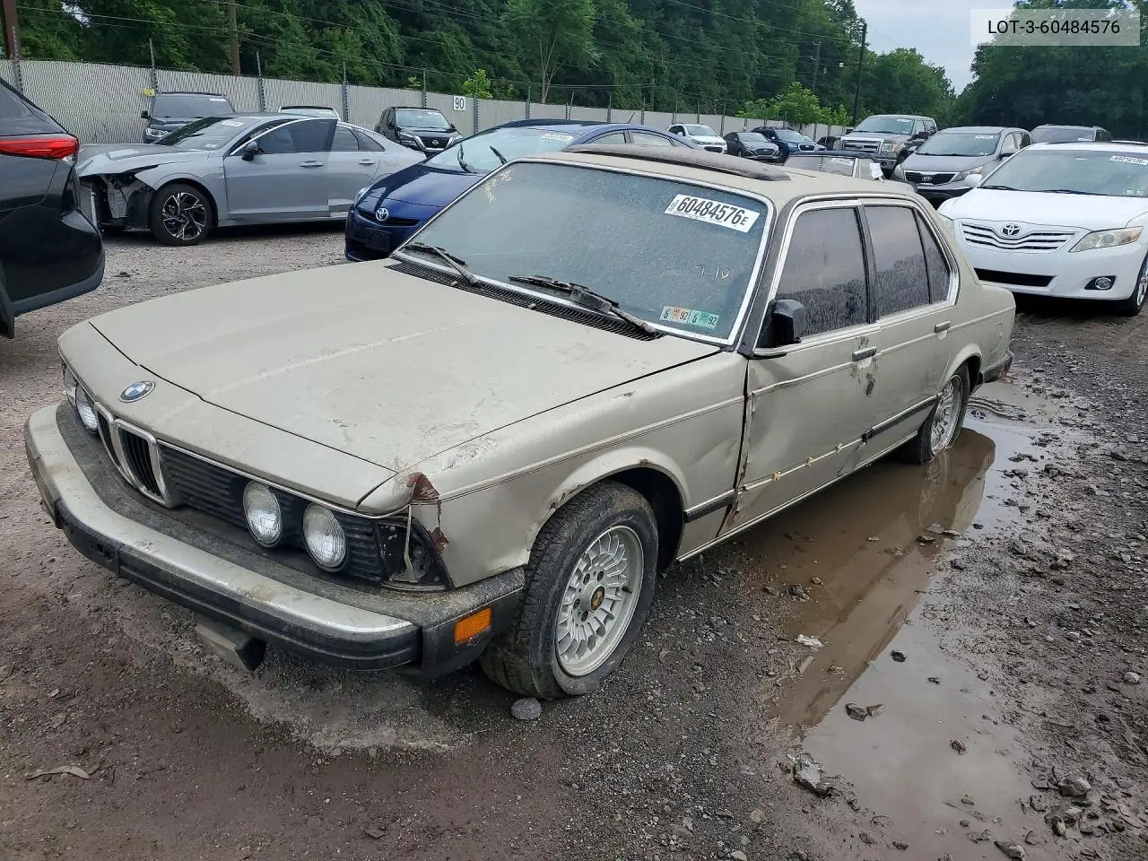 1984 BMW 7 Series VIN: WBAFF7402E7398321 Lot: 60484576