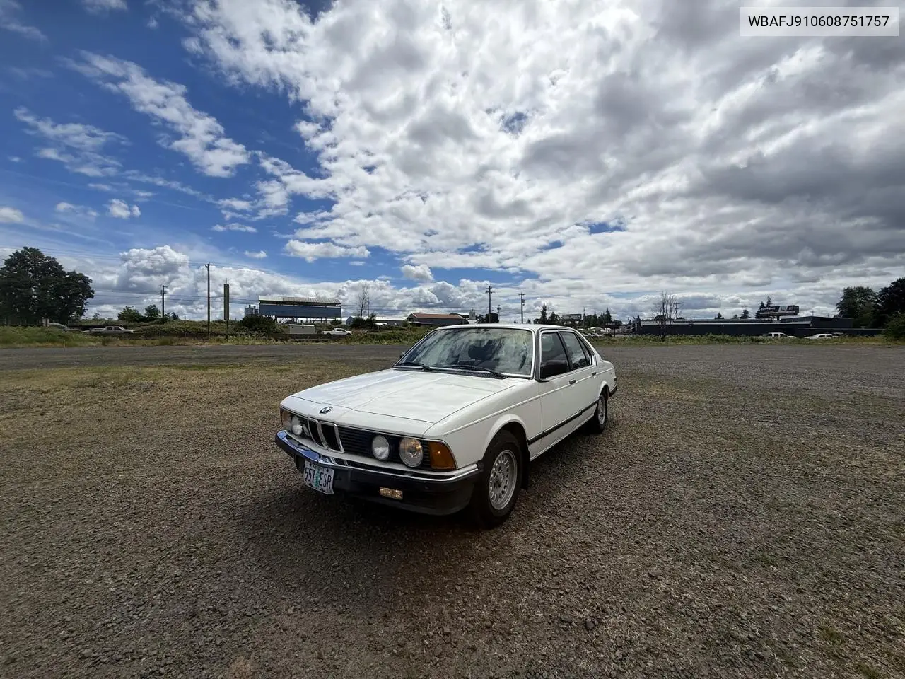1985 BMW 745 I VIN: WBAFJ910608751757 Lot: 56183876