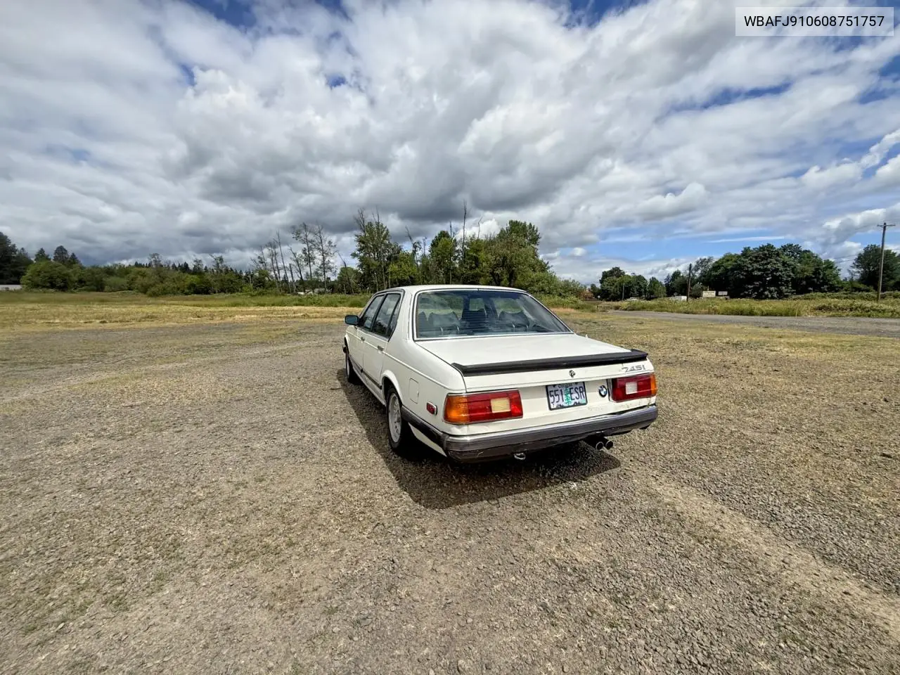 1985 BMW 745 I VIN: WBAFJ910608751757 Lot: 56183876