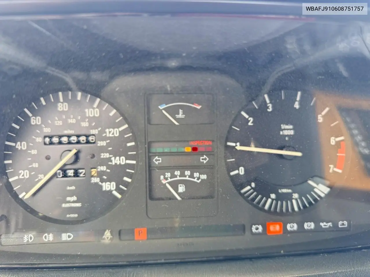 1985 BMW 745 I VIN: WBAFJ910608751757 Lot: 56183876