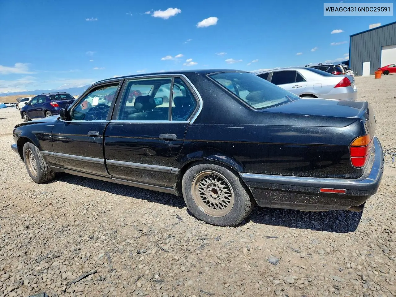 1992 BMW 735 Il VIN: WBAGC4316NDC29591 Lot: 85985945