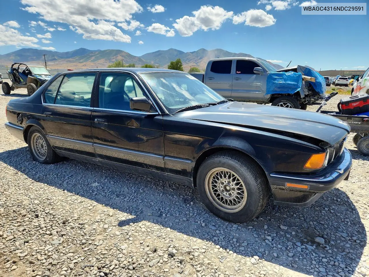 1992 BMW 735 Il VIN: WBAGC4316NDC29591 Lot: 85985945