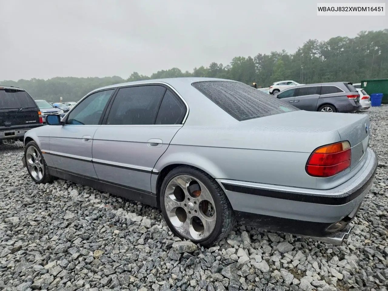 1998 BMW 740 Il VIN: WBAGJ832XWDM16451 Lot: 57545486