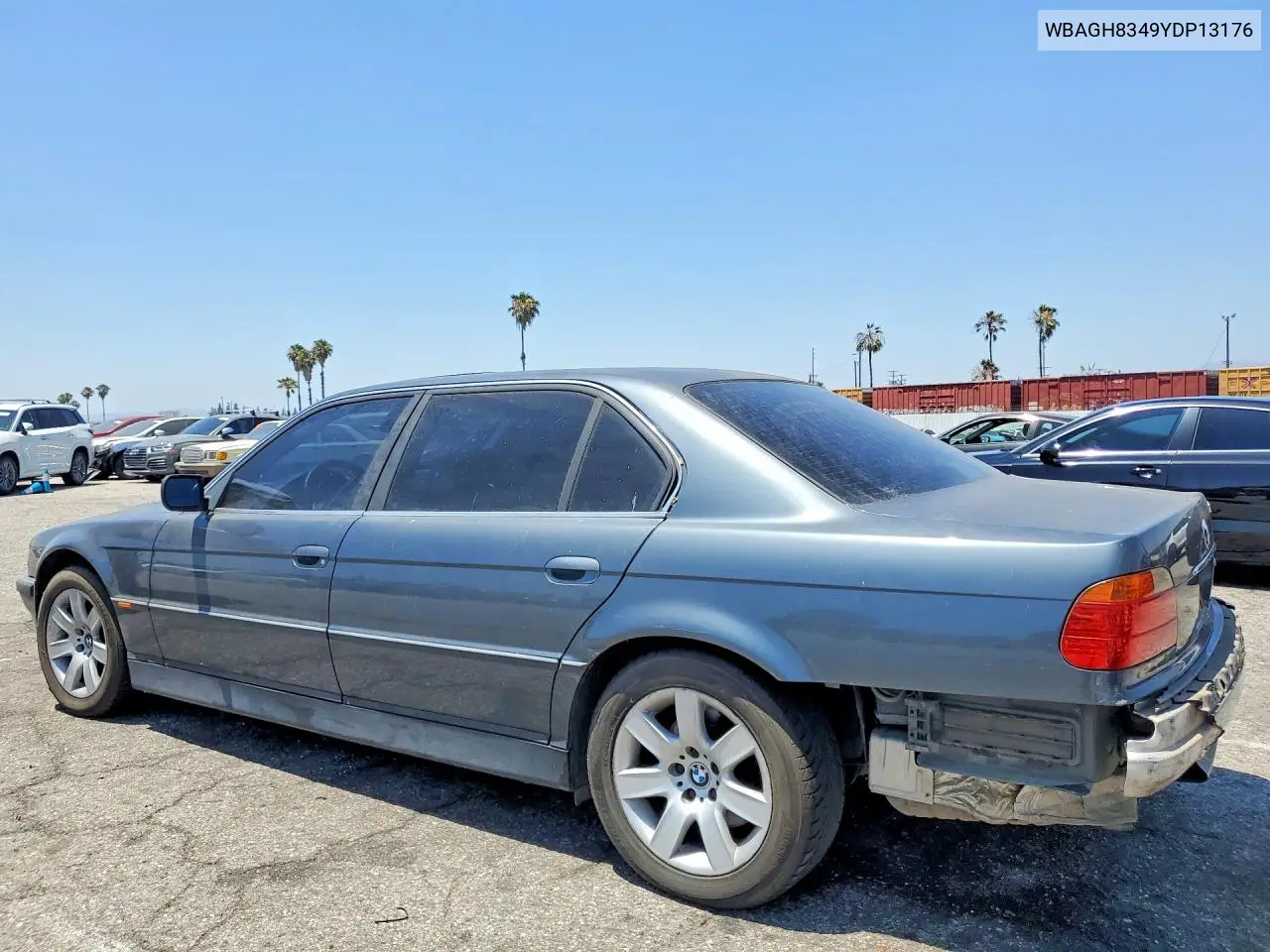 2000 BMW 740 Il VIN: WBAGH8349YDP13176 Lot: 55677236