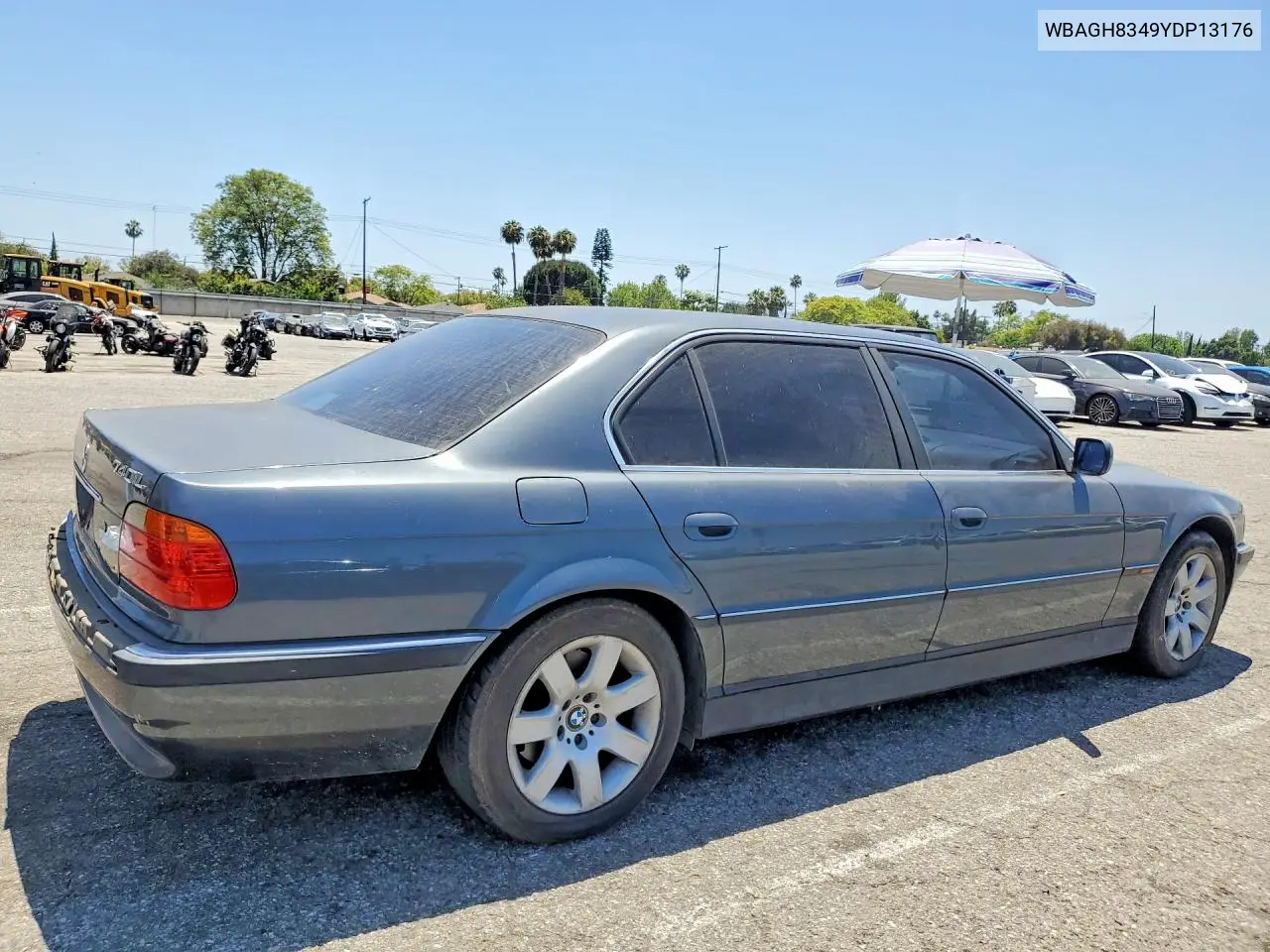 2000 BMW 740 Il VIN: WBAGH8349YDP13176 Lot: 55677236