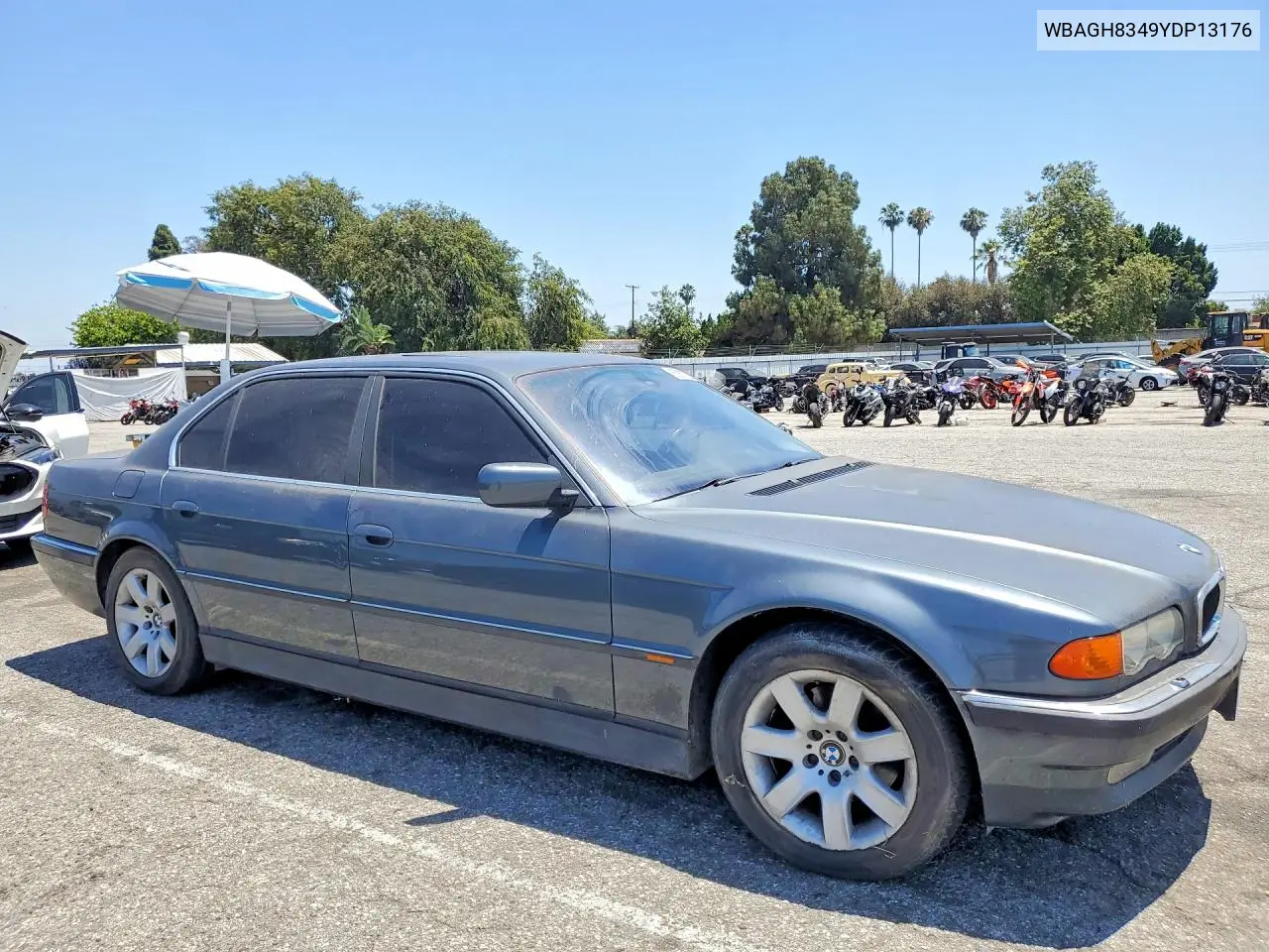 2000 BMW 740 Il VIN: WBAGH8349YDP13176 Lot: 55677236