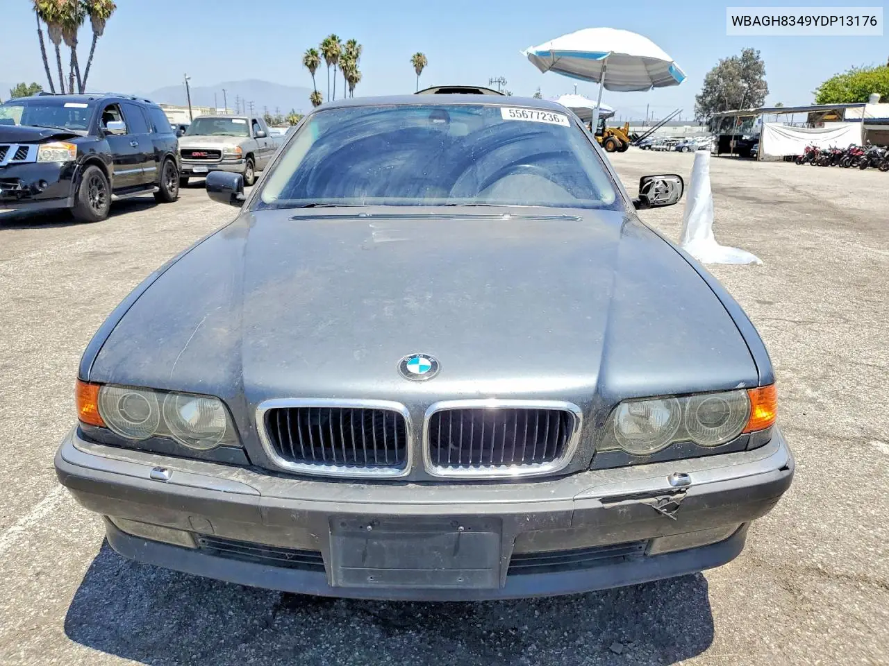 2000 BMW 740 Il VIN: WBAGH8349YDP13176 Lot: 55677236