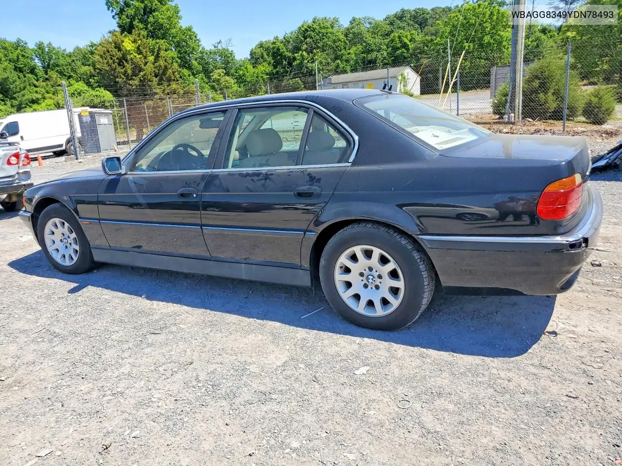 2000 BMW 740 I Automatic VIN: WBAGG8349YDN78493 Lot: 56054706