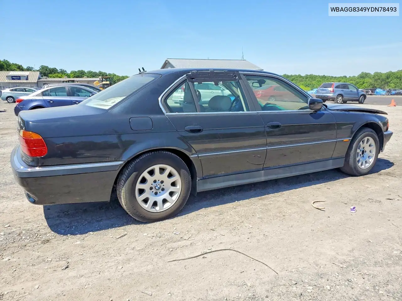 2000 BMW 740 I Automatic VIN: WBAGG8349YDN78493 Lot: 56054706