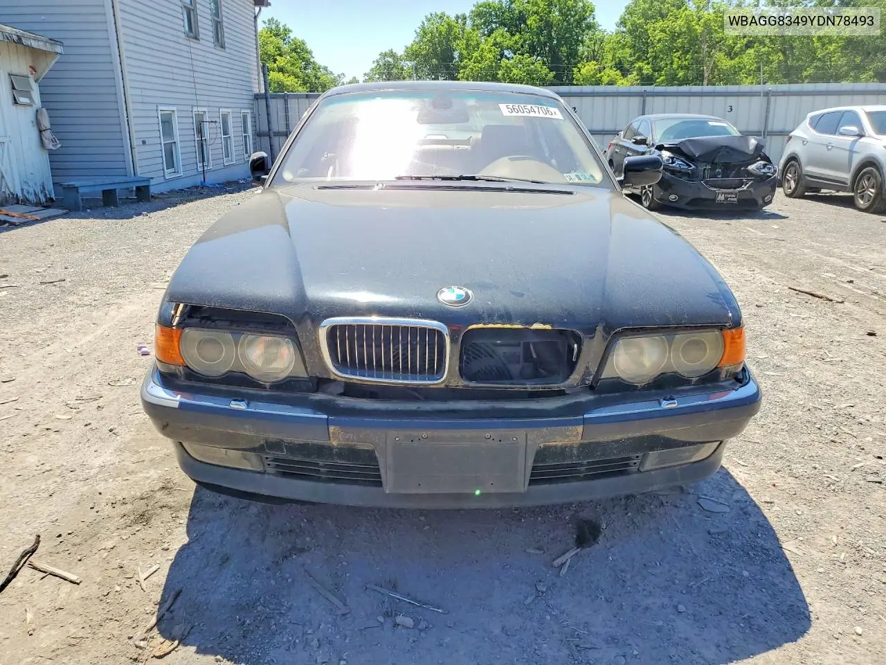 2000 BMW 740 I Automatic VIN: WBAGG8349YDN78493 Lot: 56054706