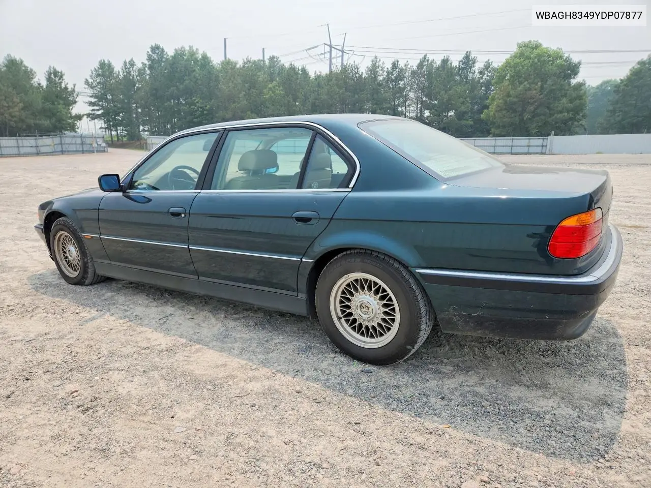 1999 BMW 740Li VIN: WBAGH8349YDP07877 Lot: 57935936