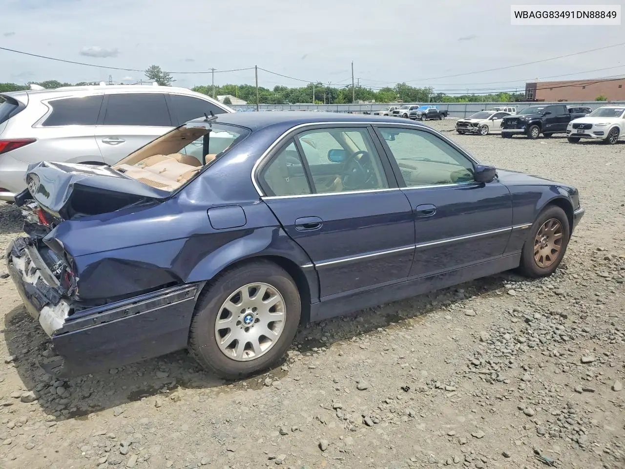 2001 BMW 740 I Automatic VIN: WBAGG83491DN88849 Lot: 57484326