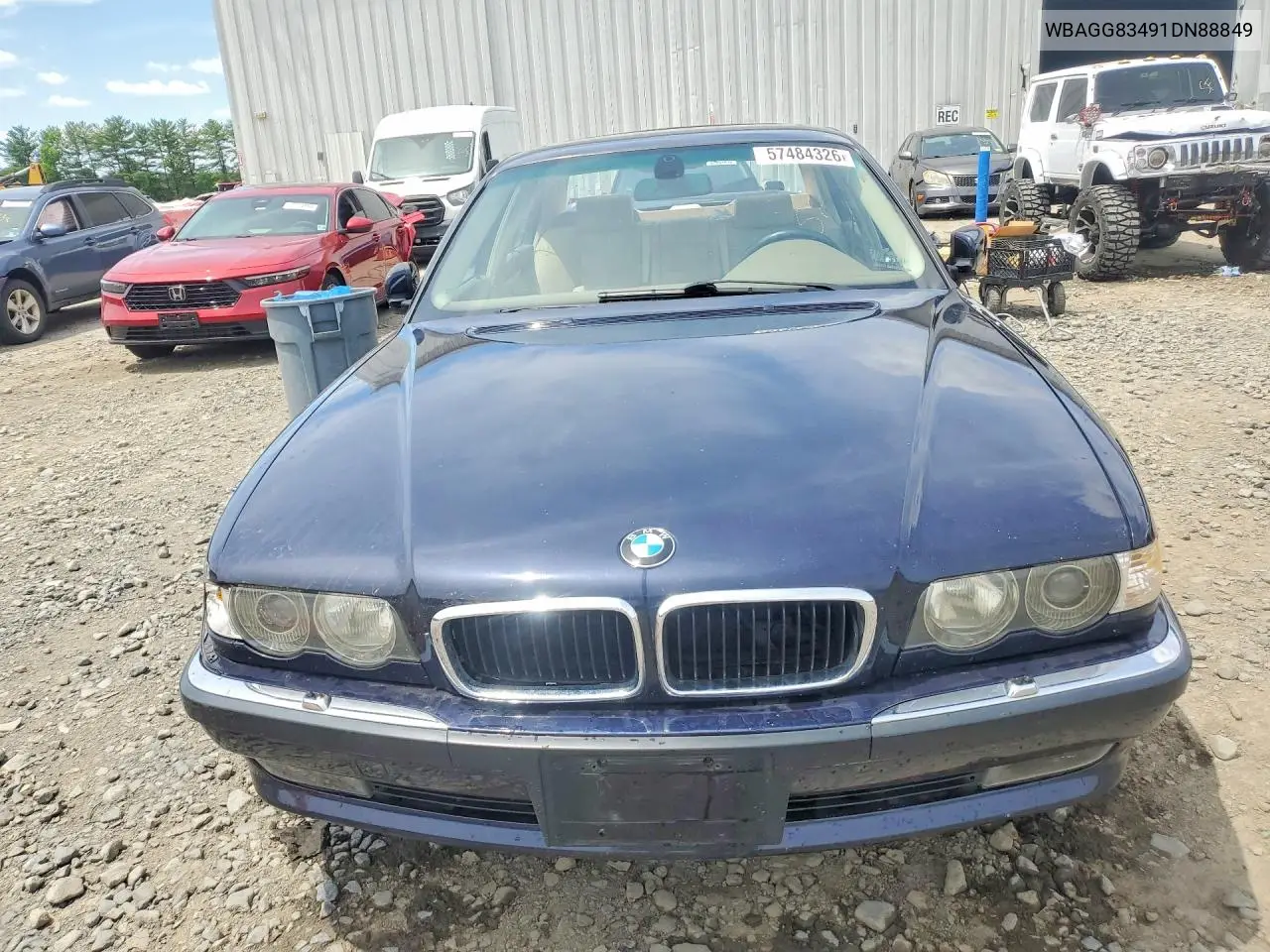 2001 BMW 740 I Automatic VIN: WBAGG83491DN88849 Lot: 57484326