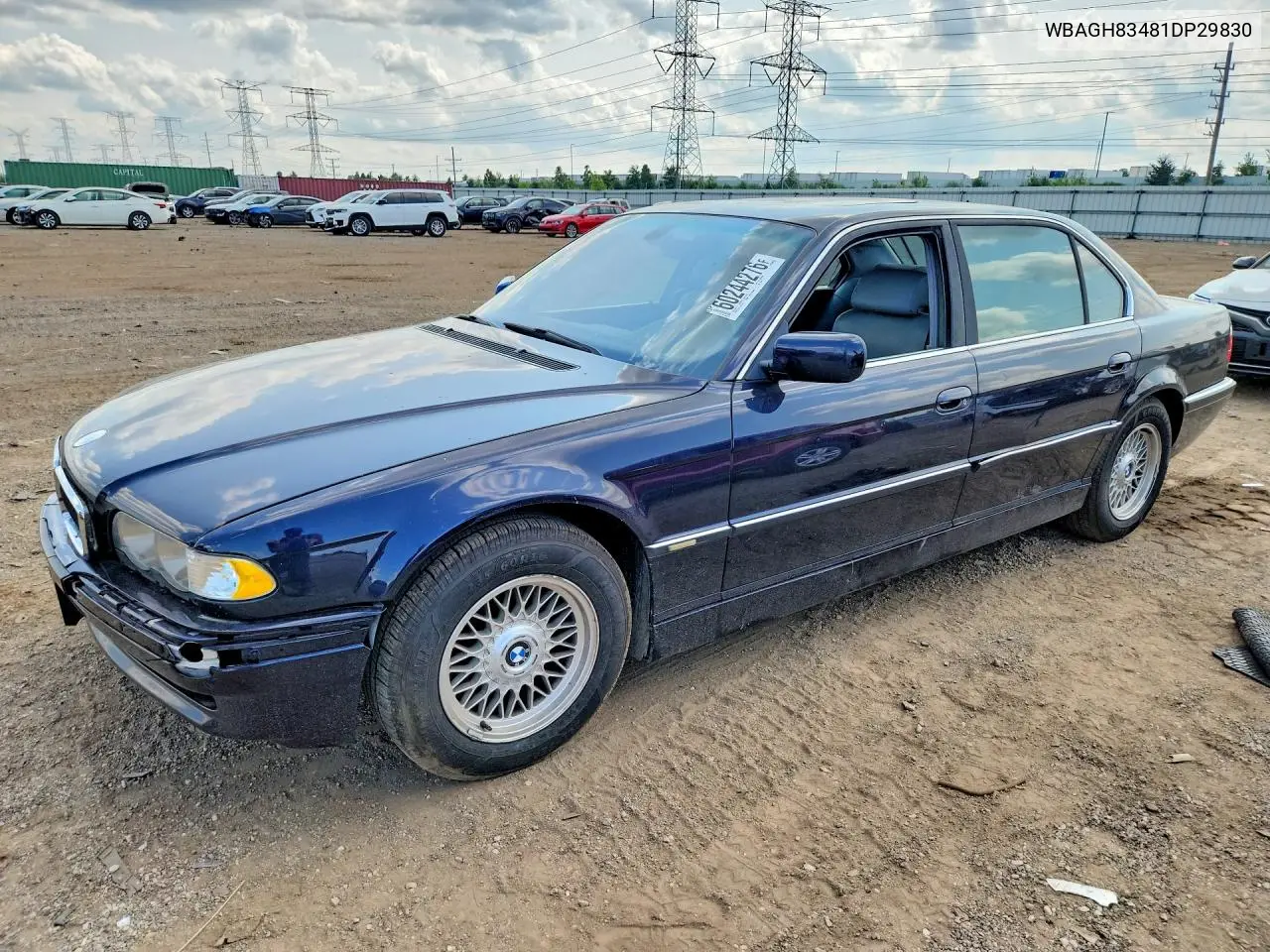 2001 BMW 740 Il VIN: WBAGH83481DP29830 Lot: 60244276