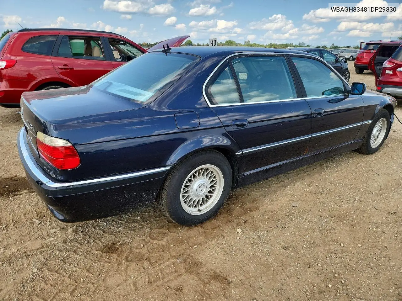 2001 BMW 740 Il VIN: WBAGH83481DP29830 Lot: 60244276
