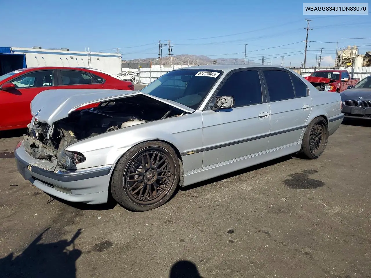 2001 BMW 740 I Automatic VIN: WBAGG83491DN83070 Lot: 61230046