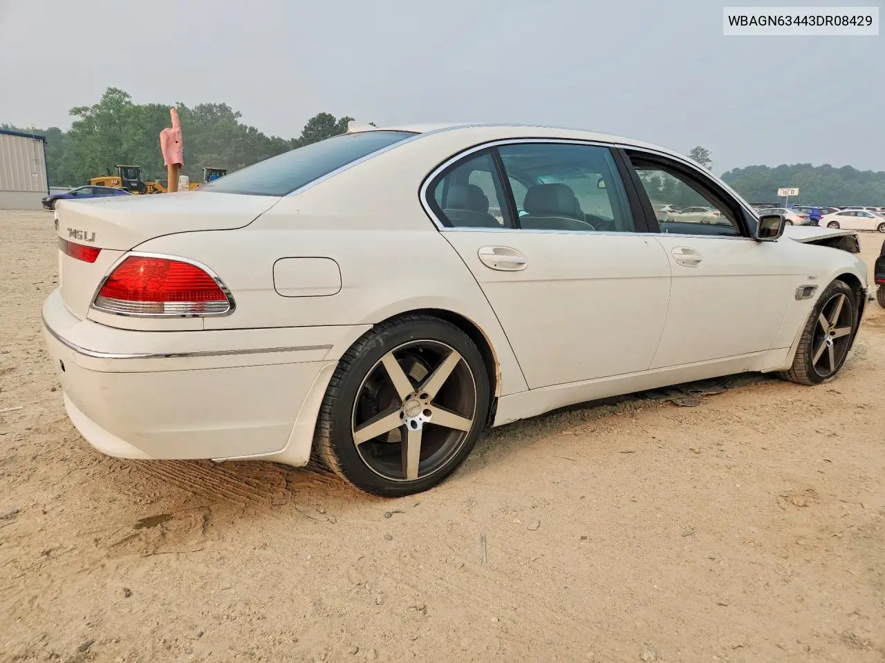 2003 BMW 745 Li VIN: WBAGN63443DR08429 Lot: 60509246