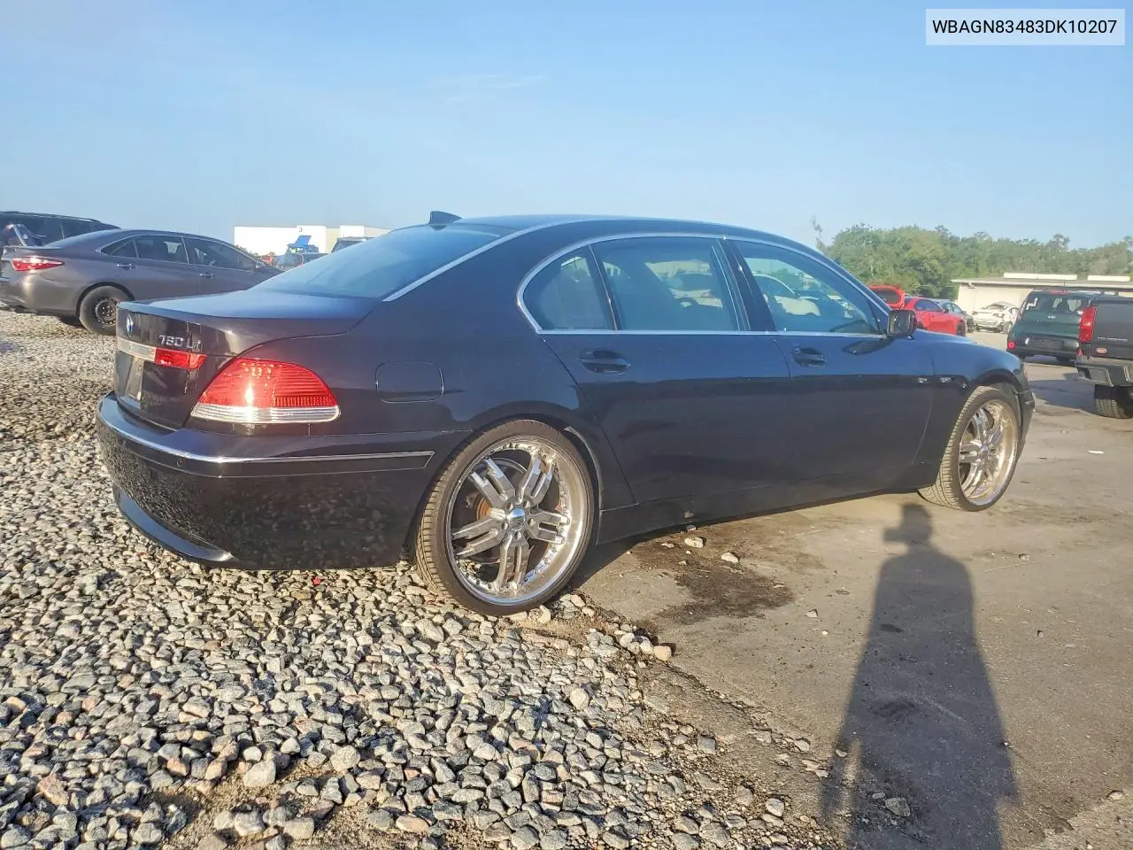 2003 BMW 760 Li VIN: WBAGN83483DK10207 Lot: 62040236
