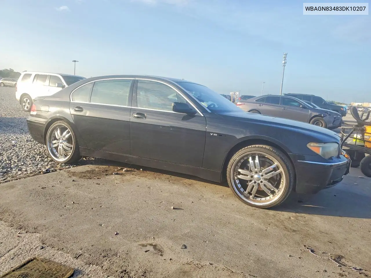 2003 BMW 760 Li VIN: WBAGN83483DK10207 Lot: 62040236