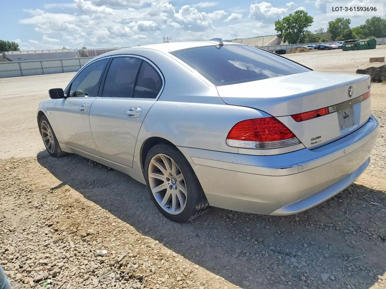 2005 BMW 7 Series VIN: LOT-3-61593696 Lot: 61593696