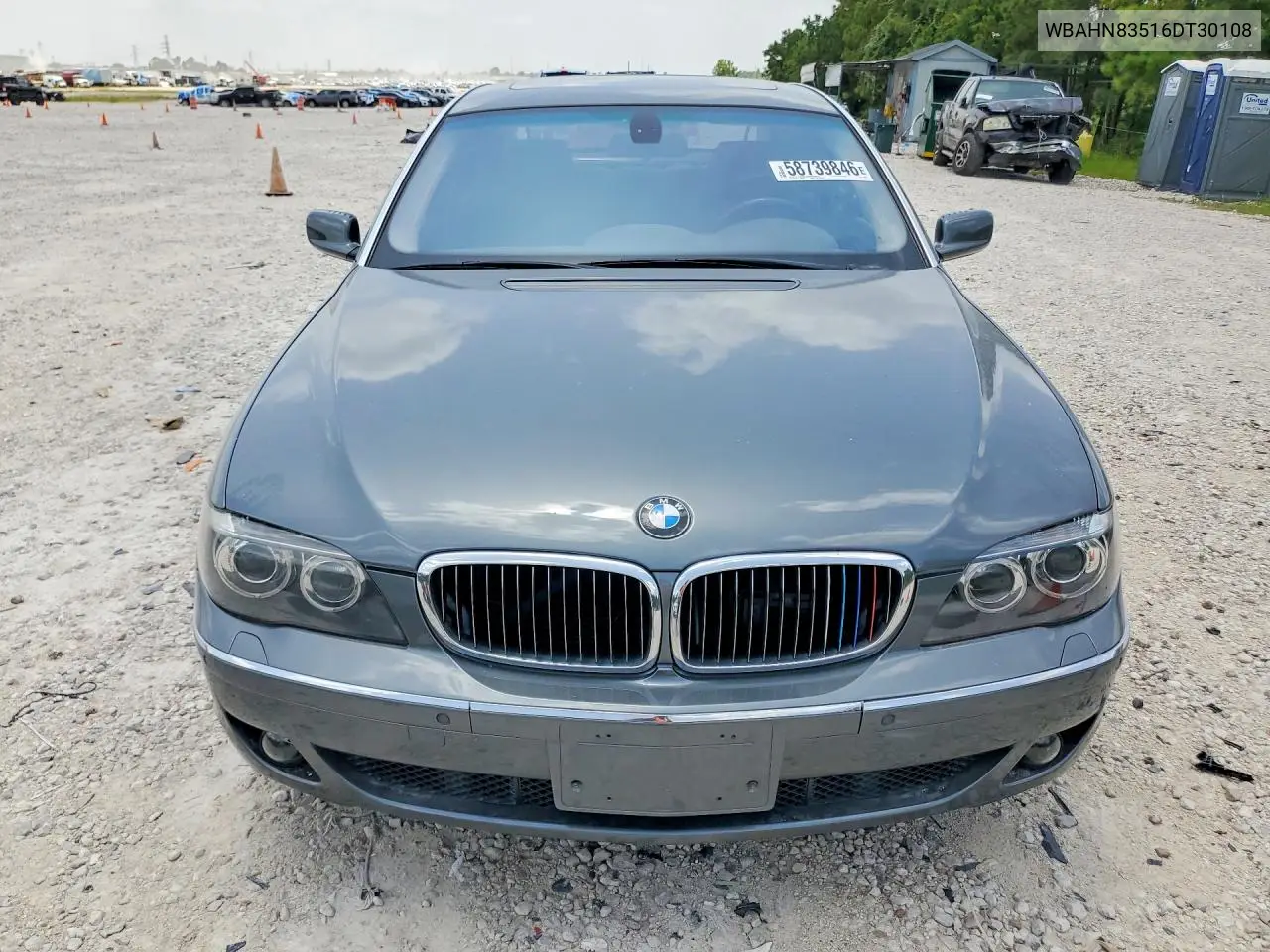 2006 BMW 750 Li VIN: WBAHN83516DT30108 Lot: 58739846