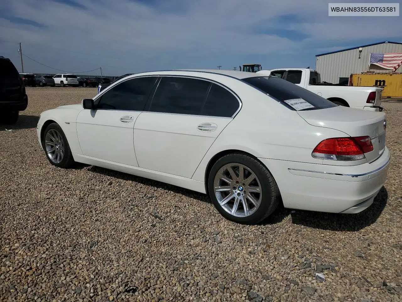 2006 BMW 750 Li VIN: WBAHN83556DT63581 Lot: 85966575