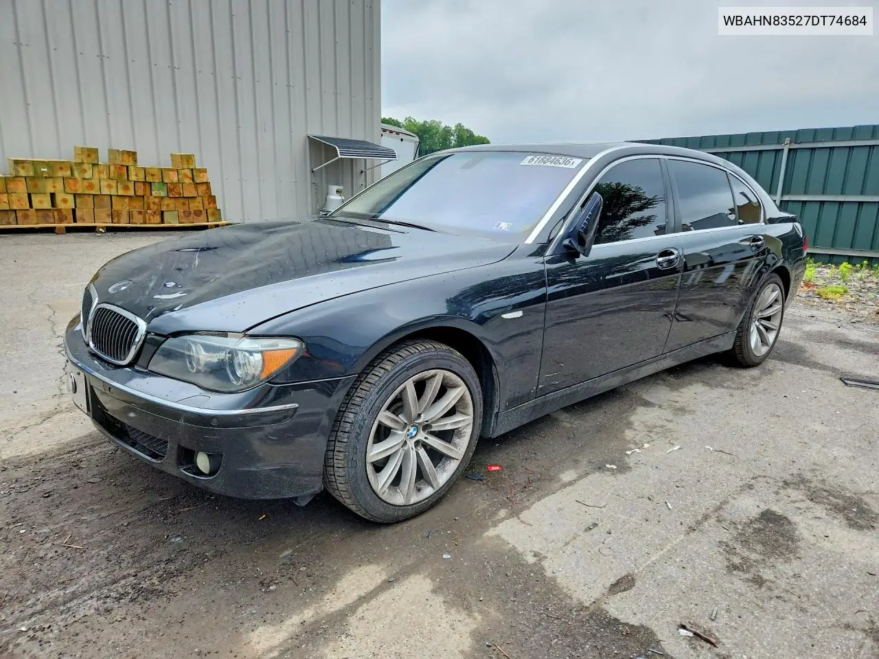 2007 BMW 750 VIN: WBAHN83527DT74684 Lot: 61884636