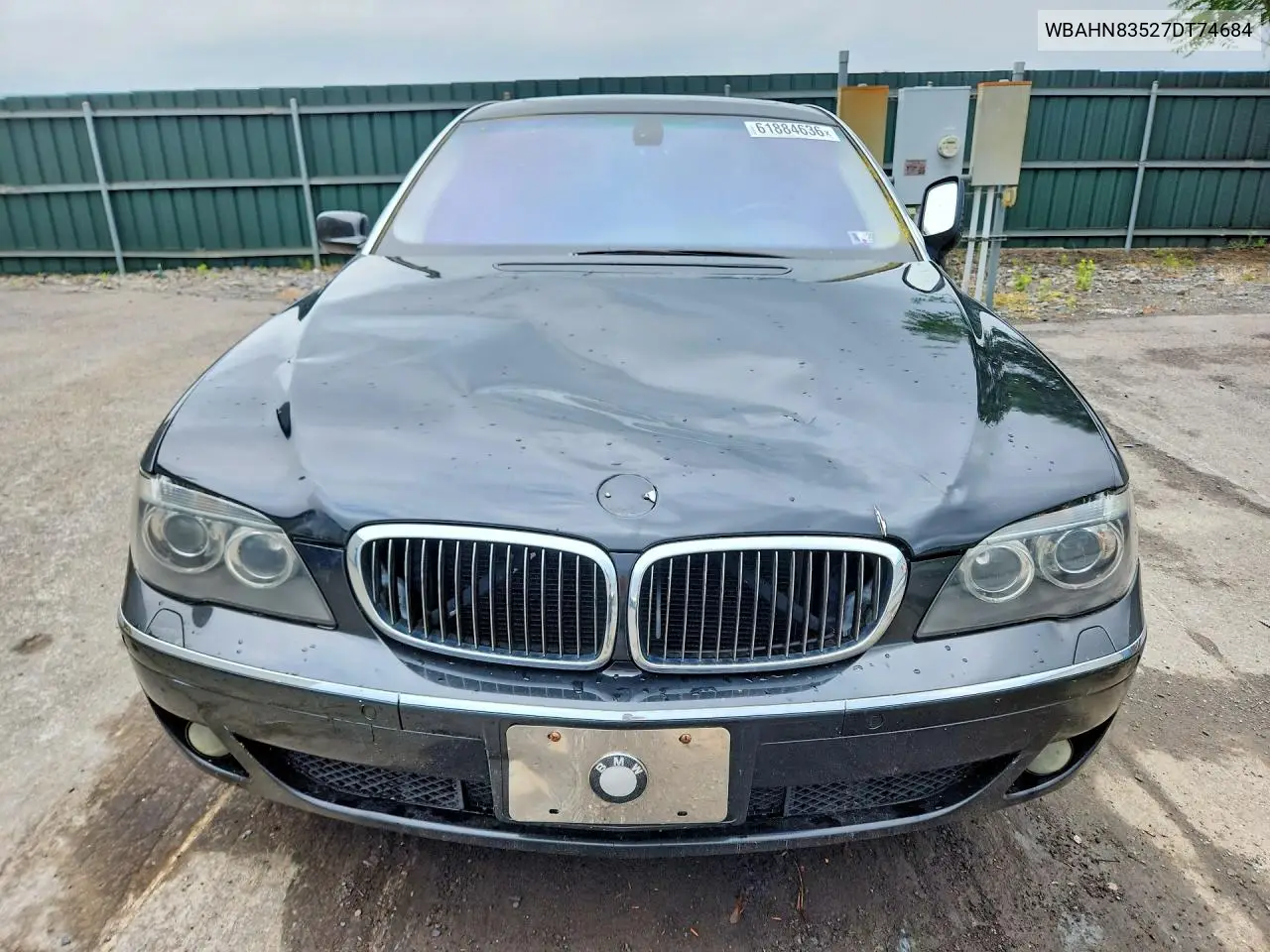 2007 BMW 750 VIN: WBAHN83527DT74684 Lot: 61884636