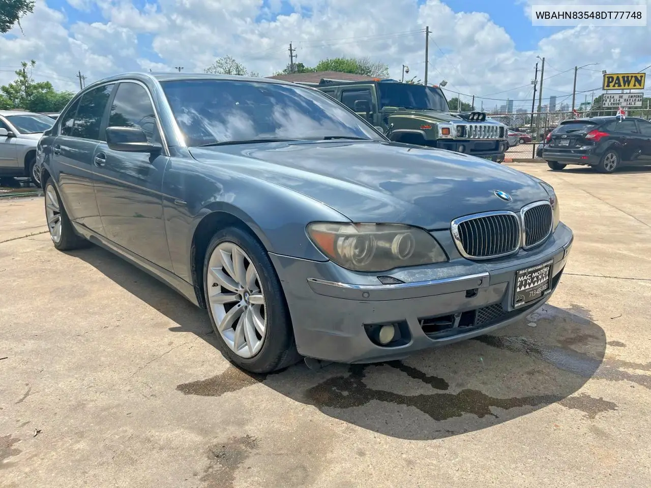 2008 BMW 750 Li VIN: WBAHN83548DT77748 Lot: 55248796