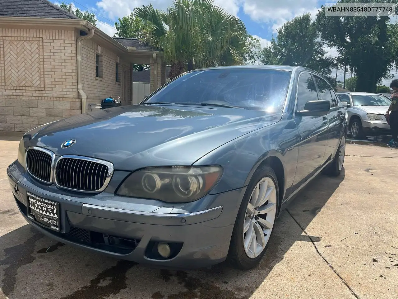 2008 BMW 750 Li VIN: WBAHN83548DT77748 Lot: 55248796