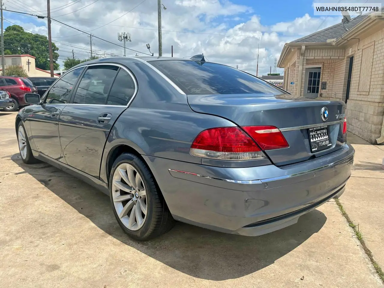 2008 BMW 750 Li VIN: WBAHN83548DT77748 Lot: 55248796