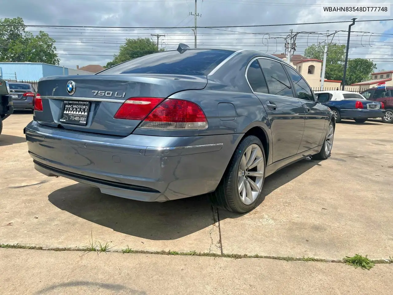 2008 BMW 750 Li VIN: WBAHN83548DT77748 Lot: 55248796