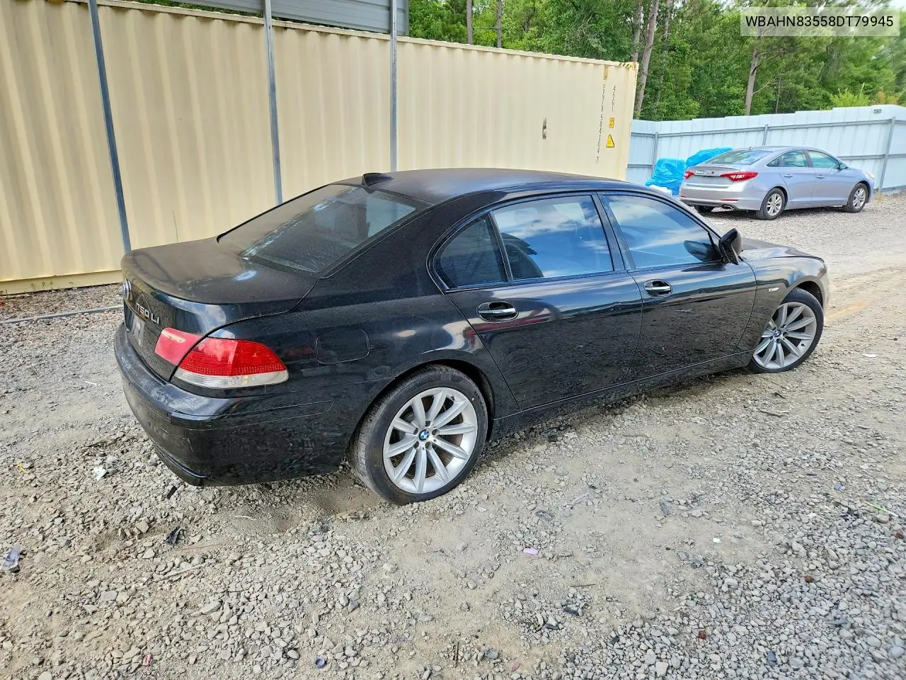 2008 BMW 750 Li VIN: WBAHN83558DT79945 Lot: 60589346