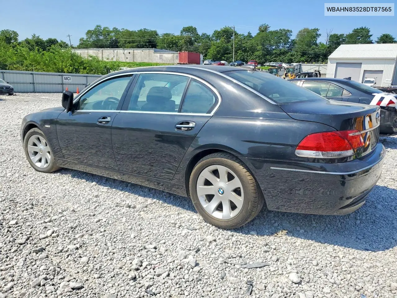 2008 BMW 750 Li VIN: WBAHN83528DT87565 Lot: 60894746