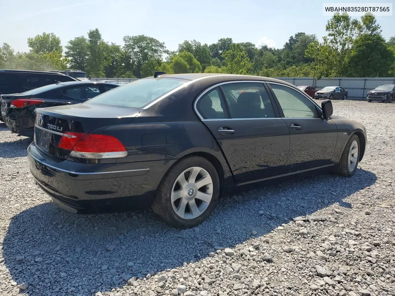 2008 BMW 750 Li VIN: WBAHN83528DT87565 Lot: 60894746