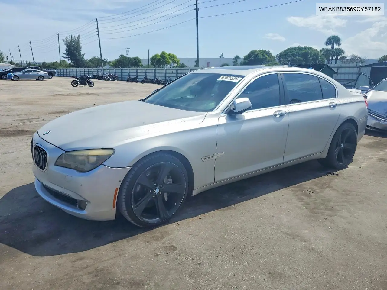 2009 BMW 750 Li VIN: WBAKB83569CY57182 Lot: 61575236