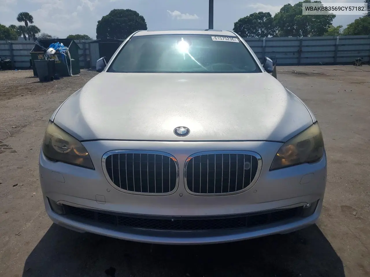 2009 BMW 750 Li VIN: WBAKB83569CY57182 Lot: 61575236