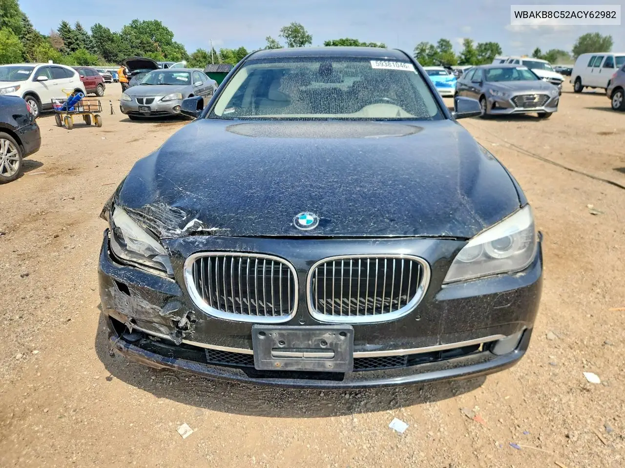 2010 BMW 750 Li VIN: WBAKB8C52ACY62982 Lot: 59381046