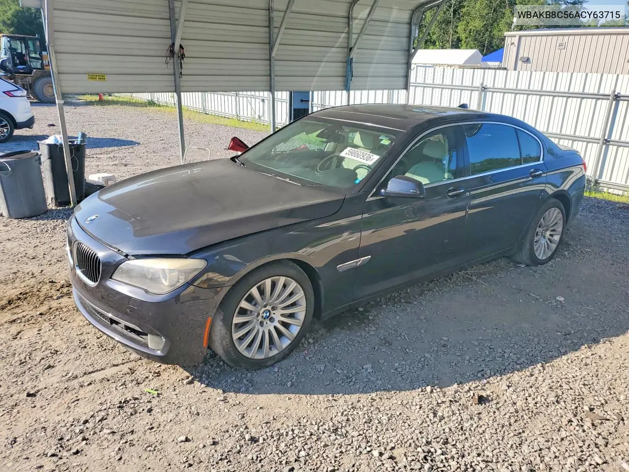 2010 BMW 750 Li VIN: WBAKB8C56ACY63715 Lot: 59860936