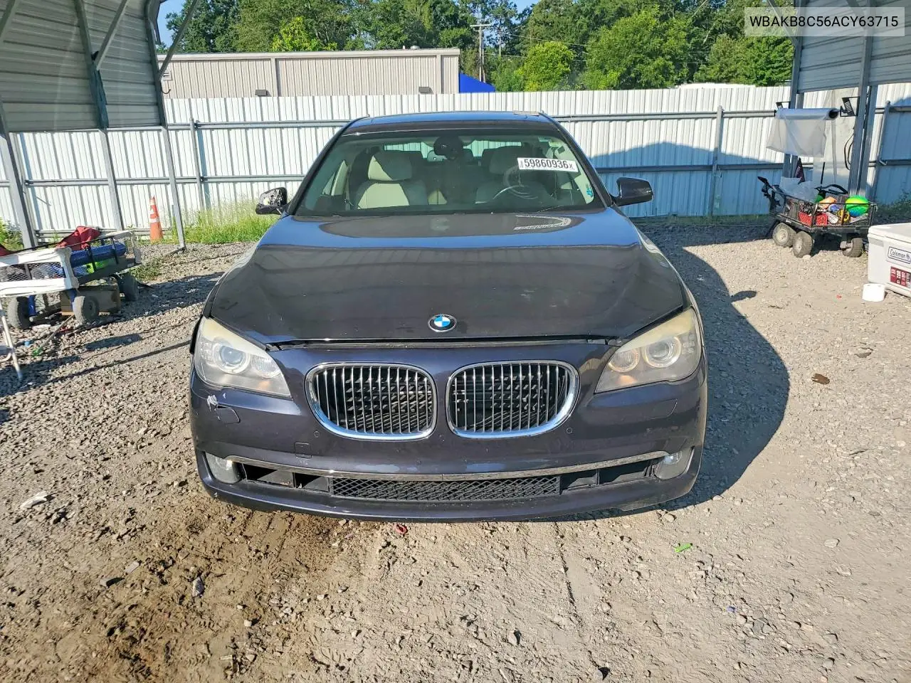 2010 BMW 750 Li VIN: WBAKB8C56ACY63715 Lot: 59860936