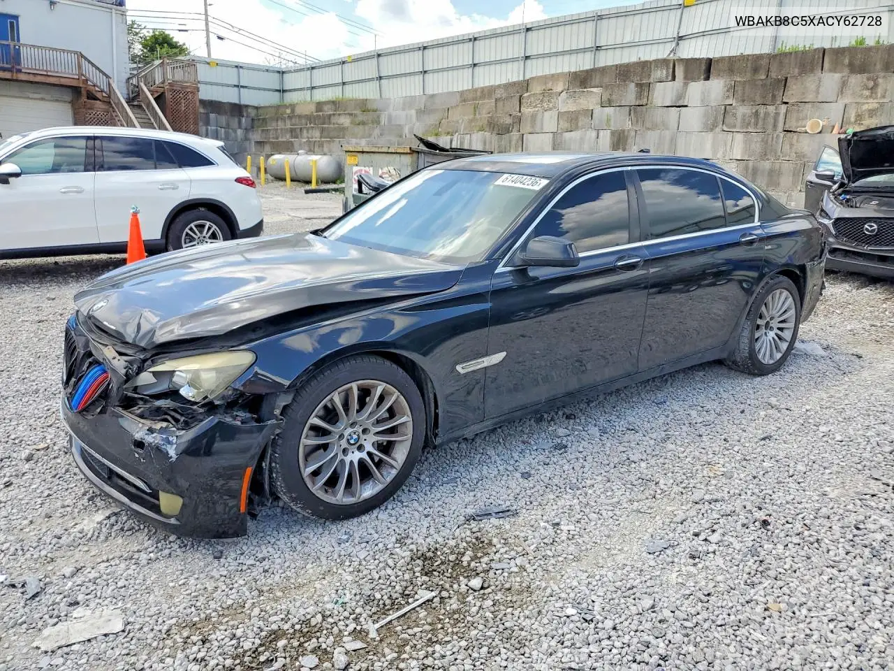 2010 BMW 750 Li VIN: WBAKB8C5XACY62728 Lot: 61404236